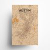 Austin City Map Poster by OurPoster.com