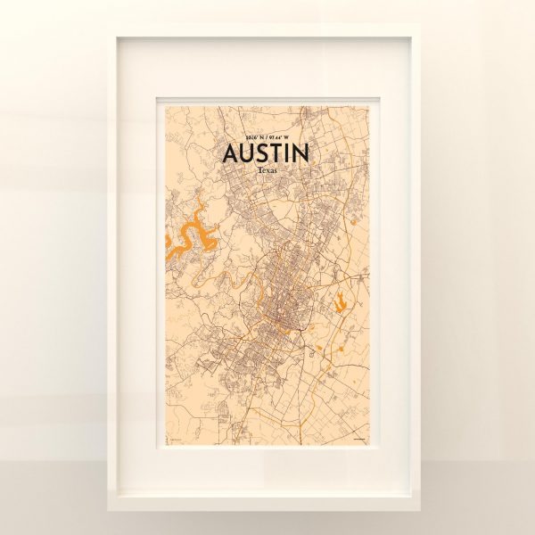 Austin City Map Poster by OurPoster.com