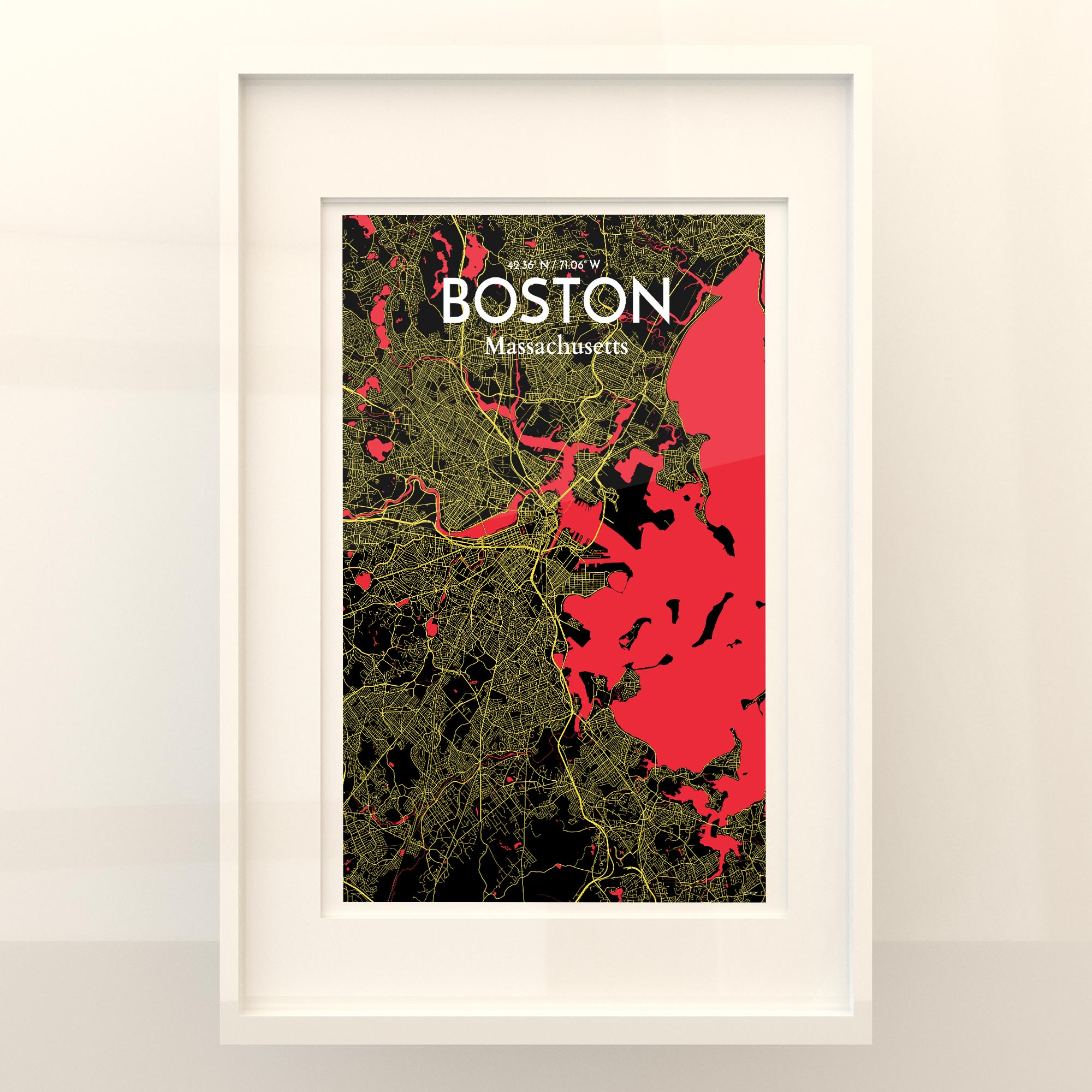 Boston City Map, Art Print, Wall Decor - OurPoster.com