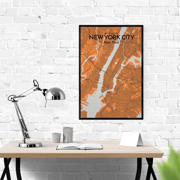 New York City City Map Poster by OurPoster.com