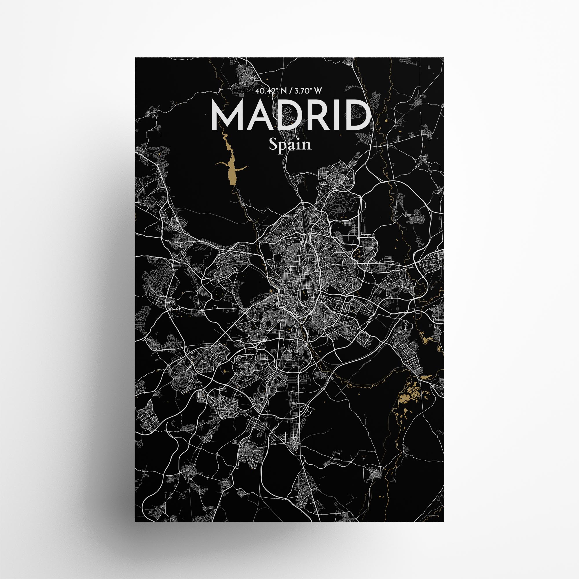 Madrid City Map, Art Print, Wall Decor - OurPoster.com