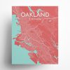 Oakland City Map Poster by OurPoster.com