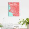 Oakland City Map Poster by OurPoster.com