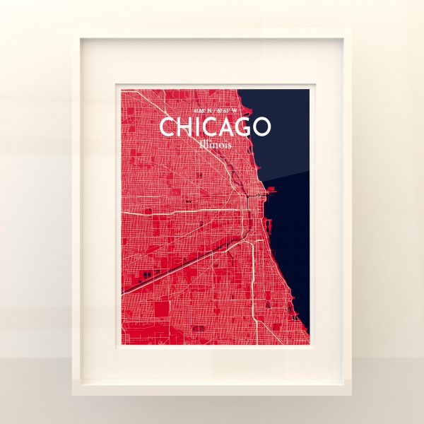 Chicago City Map, Art Print, Wall Decor - OurPoster.com