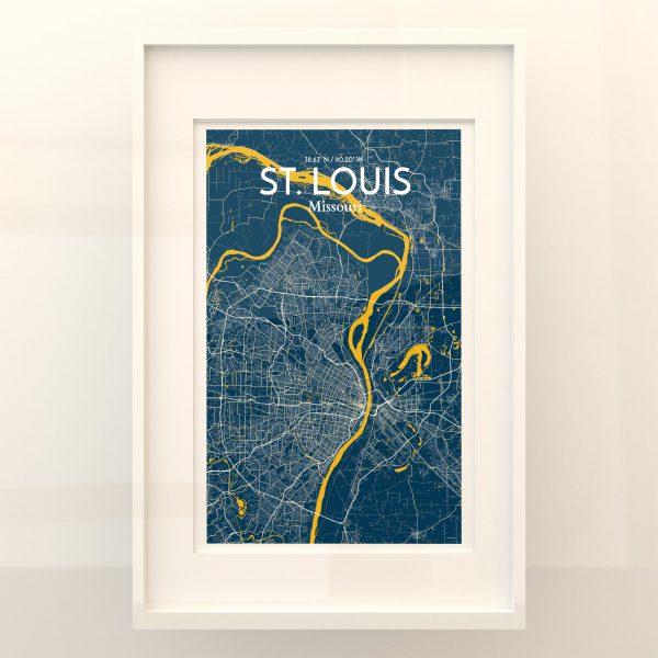 St. Louis City Map Poster by OurPoster.com