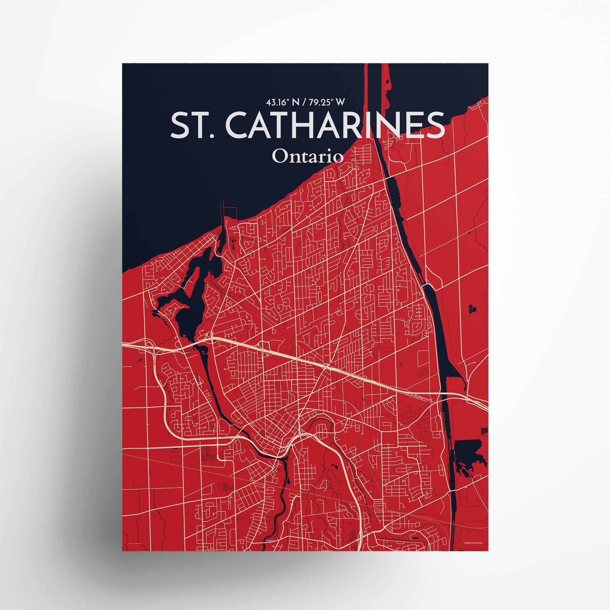 St Catharines Ontario Canada 1875 Vintage City Maps R - vrogue.co