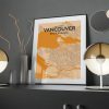 Vancouver City Map Poster by OurPoster.com