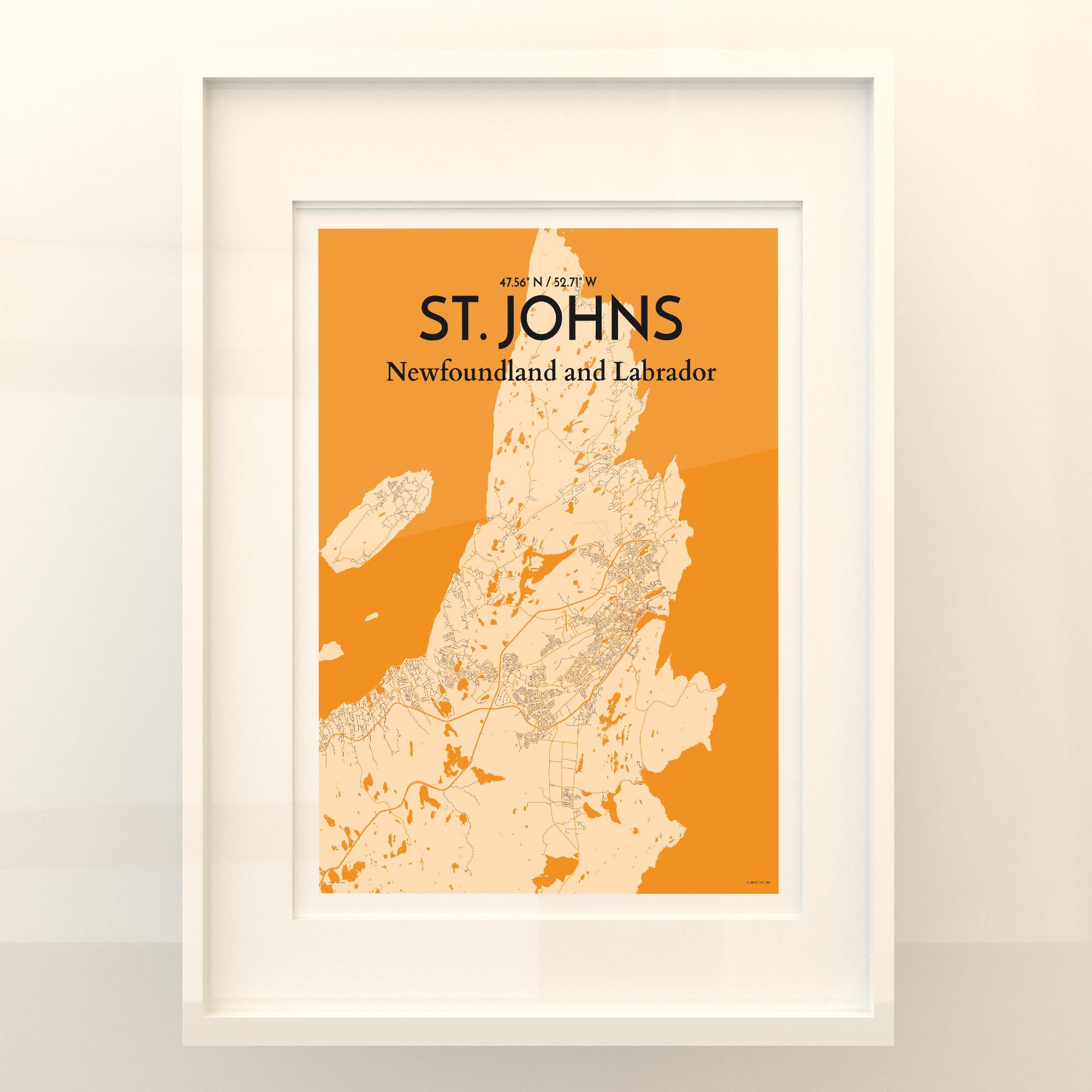St. Johns City Map, Art Print, Wall Decor - OurPoster.com