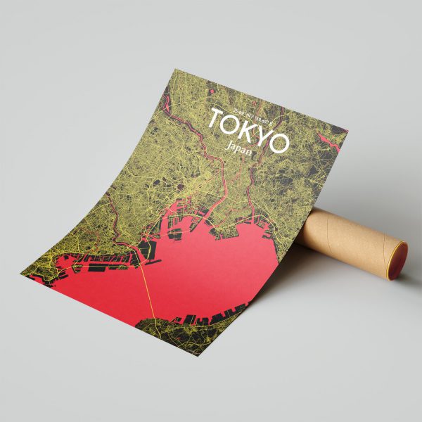 Tokyo City Map Poster by OurPoster.com