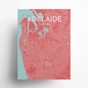Adelaide city map poster in Maritime of size 18" x 24" by OurPoster.com