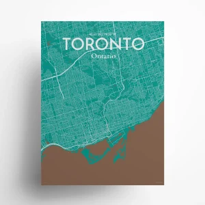 Toronto city map poster in Nature of size 18" x 24" by OurPoster.com